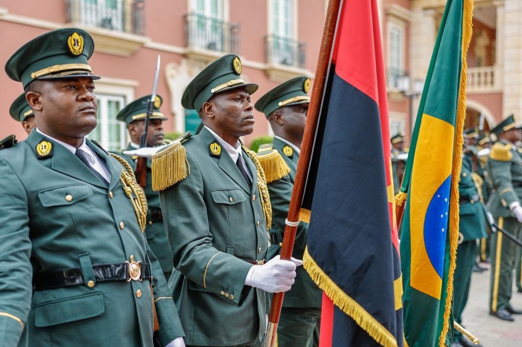Cerimônia oficial de chegada ao Palácio Presidencial