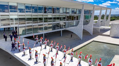 Cerimônia de chegada do Presidente da República Portuguesa