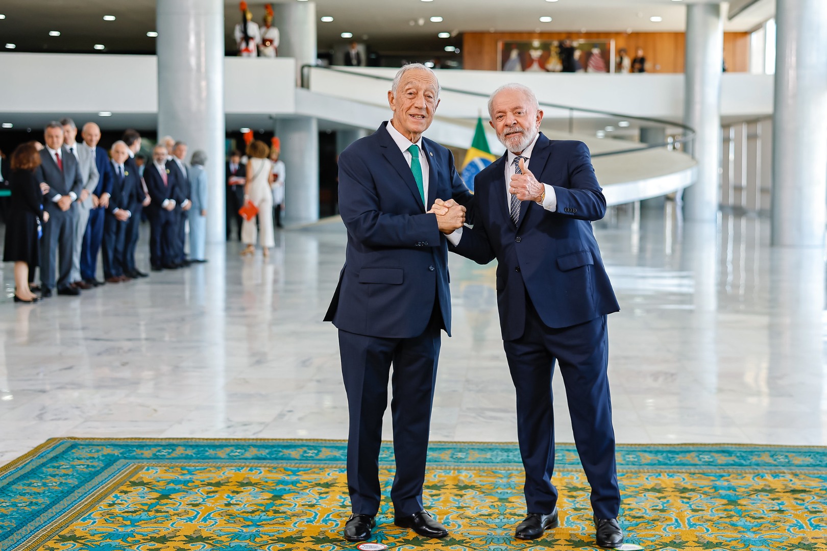 Cerimônia de chegada do Presidente da República Portuguesa