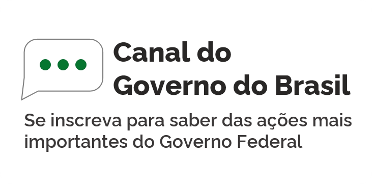 Canais do governo federal