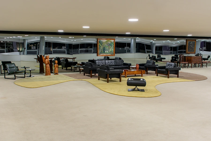 Ambientação do 3º andar do Palácio do Planalto. Primeiro ambiente.