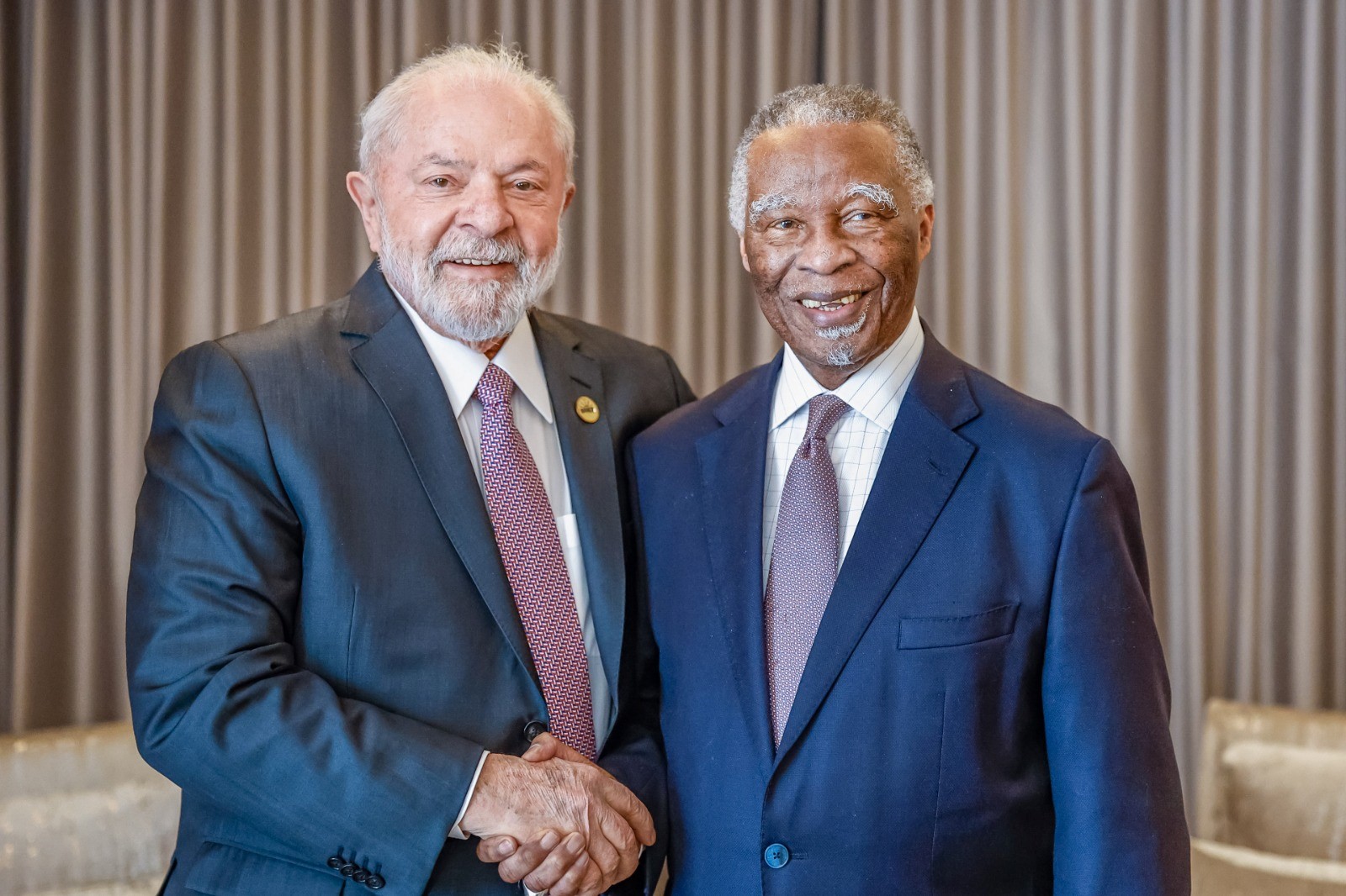 Encontro do presidente Lula com o ex-presidente da África do Sul, Thabo Mbeki