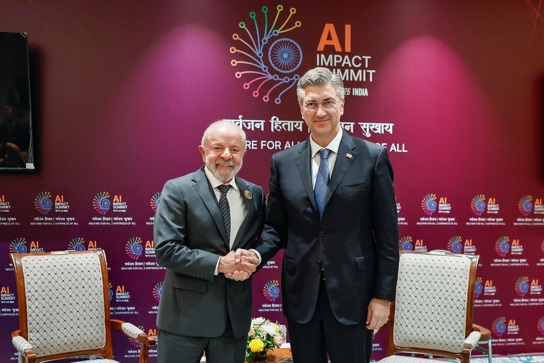 Reunião entre o presidente Lula e o primeiro-ministro da Croácia, Andrej Plenković