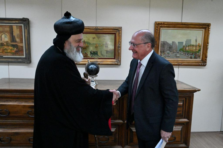 Vice-presidente Geraldo Alckmin e Sua Santidade Moran Mor