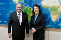 Alckmin recebe chanceler argentina, Diana Mondino