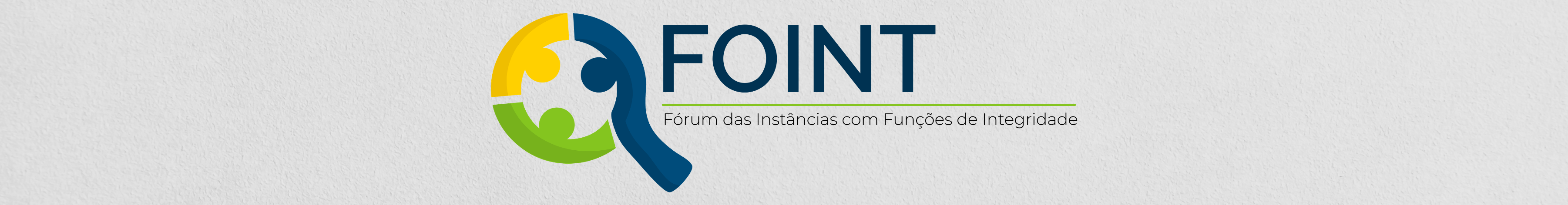 Fórum das Instâncias com Funções de Integridade texto em fundo cinza