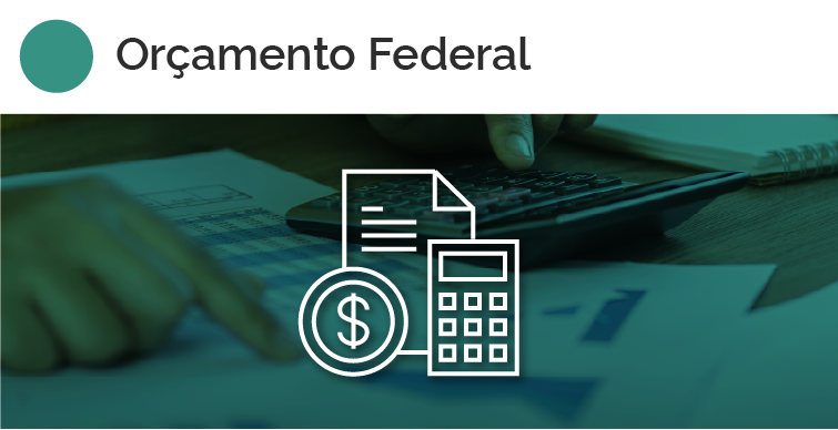 Imagem ilustrativo com texto que diz "Orçamento" e que traz dados sobre este tema