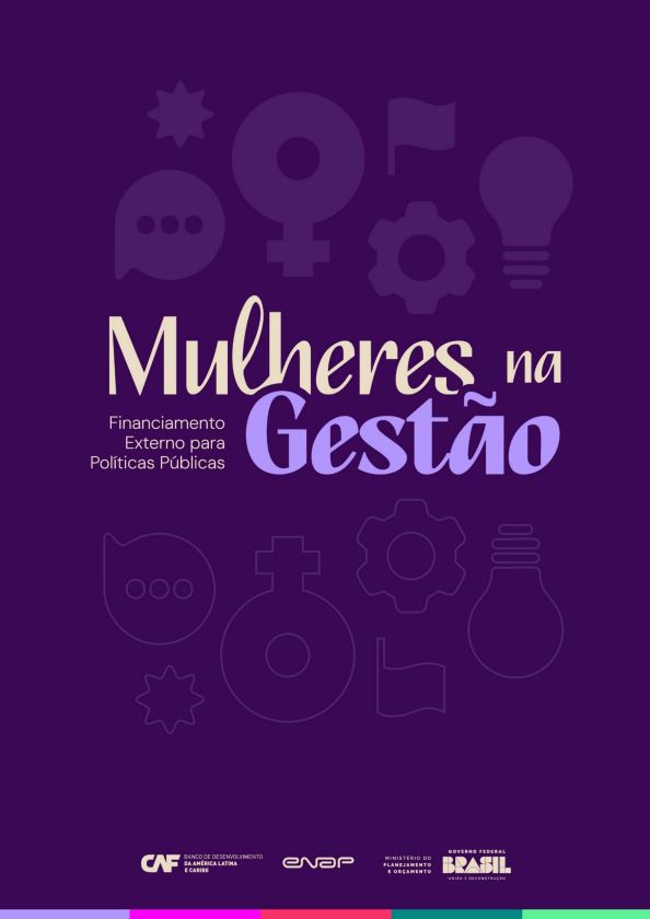 Capa da Apostila com os dizeres Mulheres na Gestão