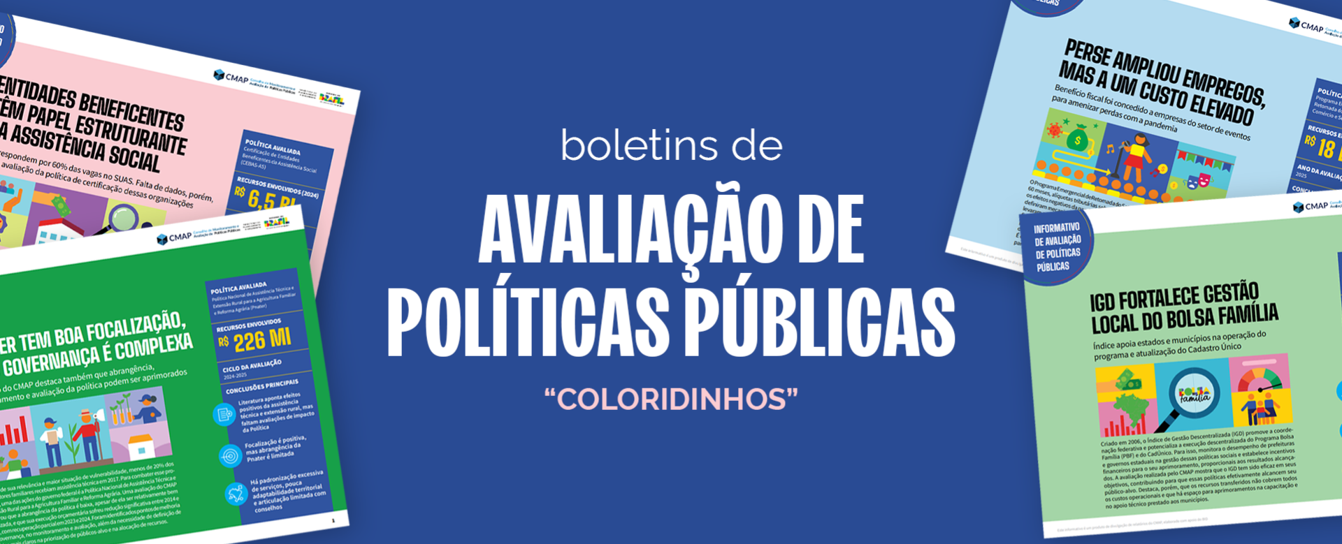 MPO lança “coloridinhos” do ciclo 2024/2025 de avaliação de políticas públicas do CMAP