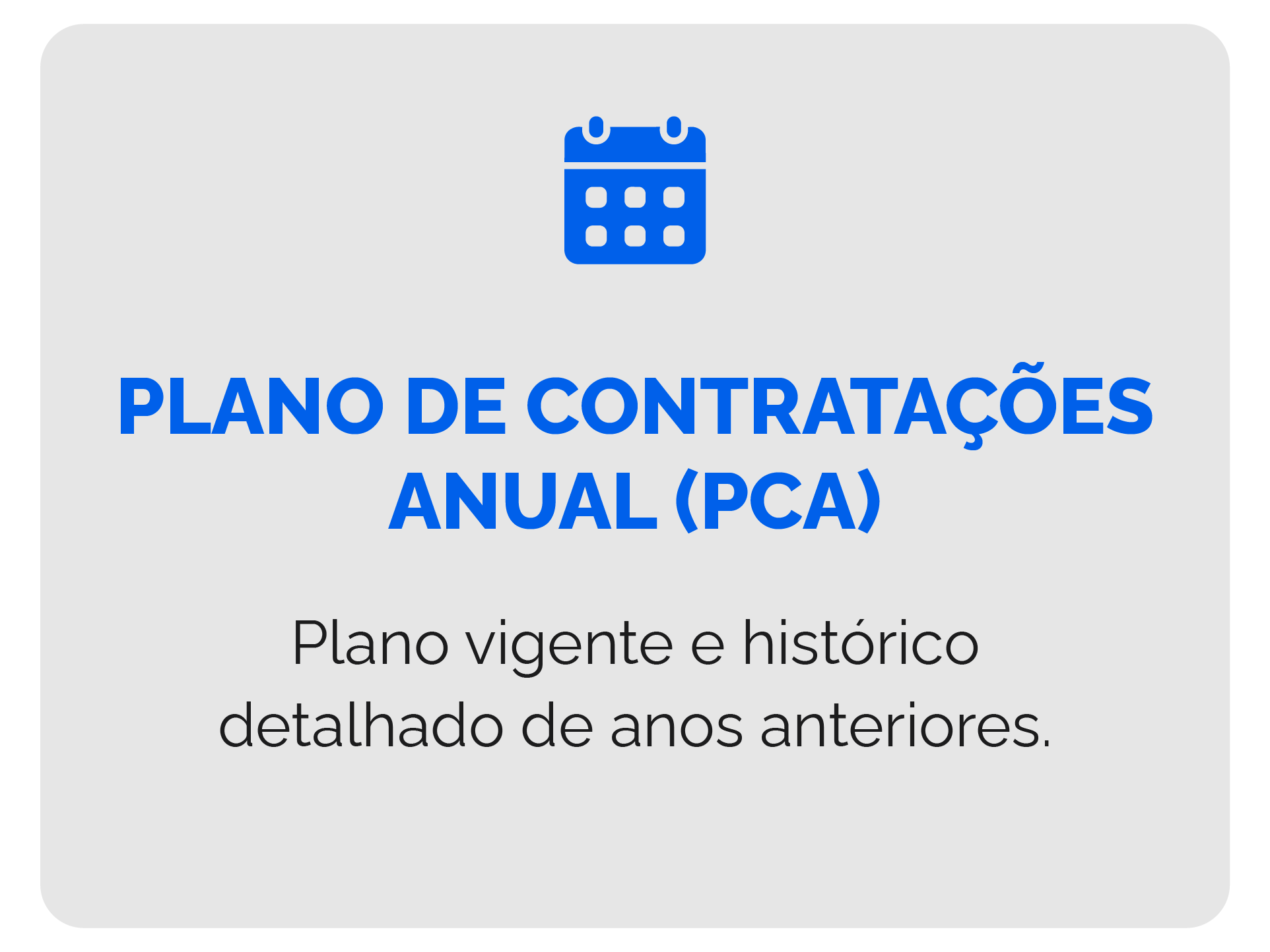 botão com fundo azul e letras brancas escrito plano de contratações anual
