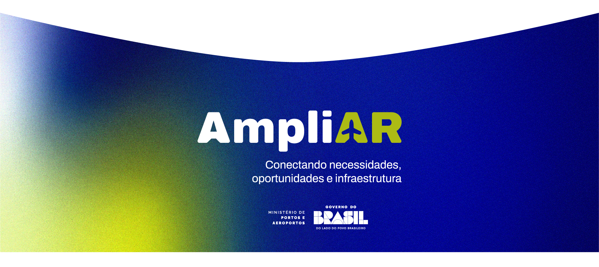 rodapé escrito ampliar e seu slogan