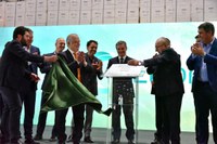 Ministro Márcio França inaugura megaterminal de celulose no Porto de Santos (SP)