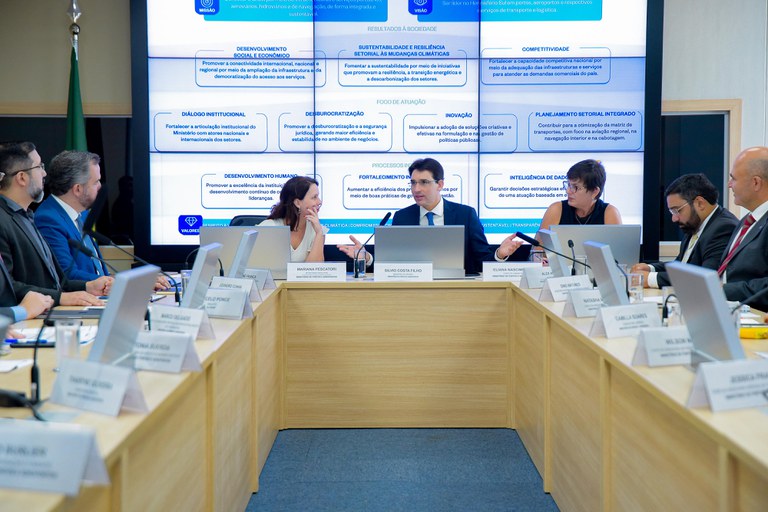 Ministério de Portos e Aeroportos apresenta planejamento estratégico para os próximos meses