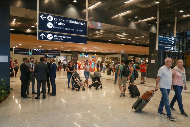 De acordo com o levantamento, as principais rotas aéreas continuam concentradas no eixo Sul–Sudeste