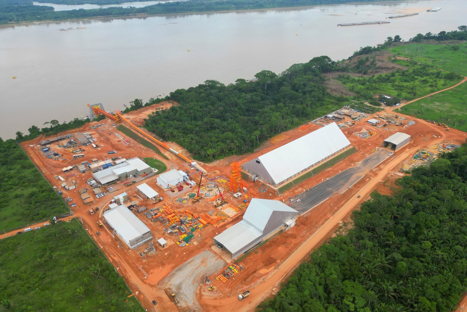 Imagem aérea do TUP Cargill