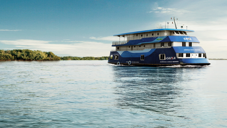 Manutenção das hidrovias assegura serviços bancários a populações ribeirinhas do AM