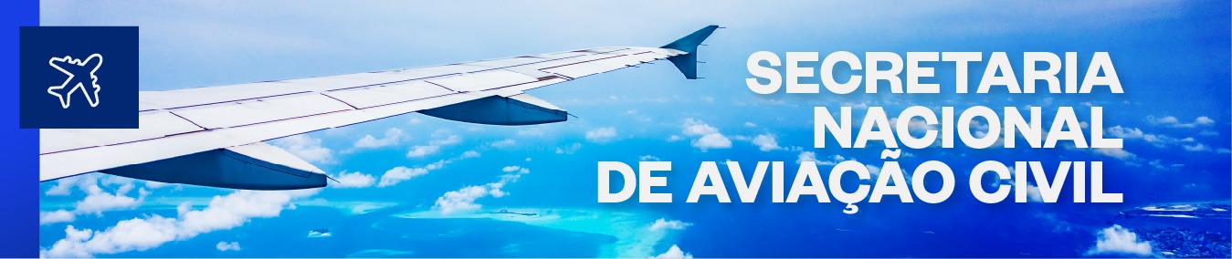 banner escrito secretaria nacional de aviação civil