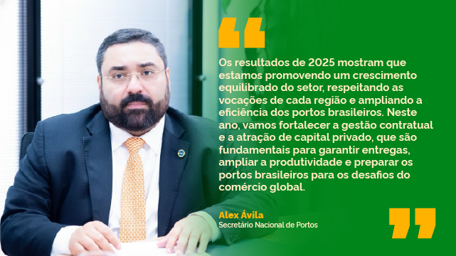 Portos brasileiros registram crescimento histórico, ampliam investimentos e fortalecem a logística nacional em 2025 .