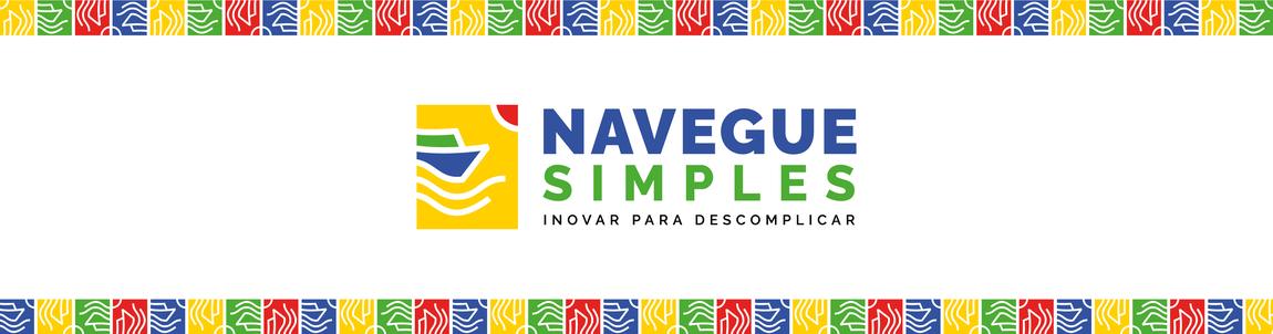 Banner escrito Navegue simples