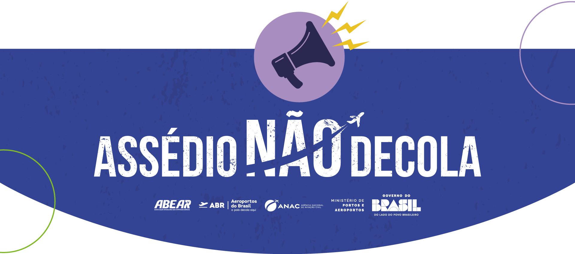 assédio não decola banner