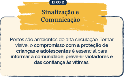 Infográfico do Eixo 2: Sinalização e Comunicação