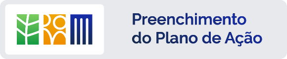 Logotipo institucional ao lado do texto "Preenchimento do Plano de Ação".