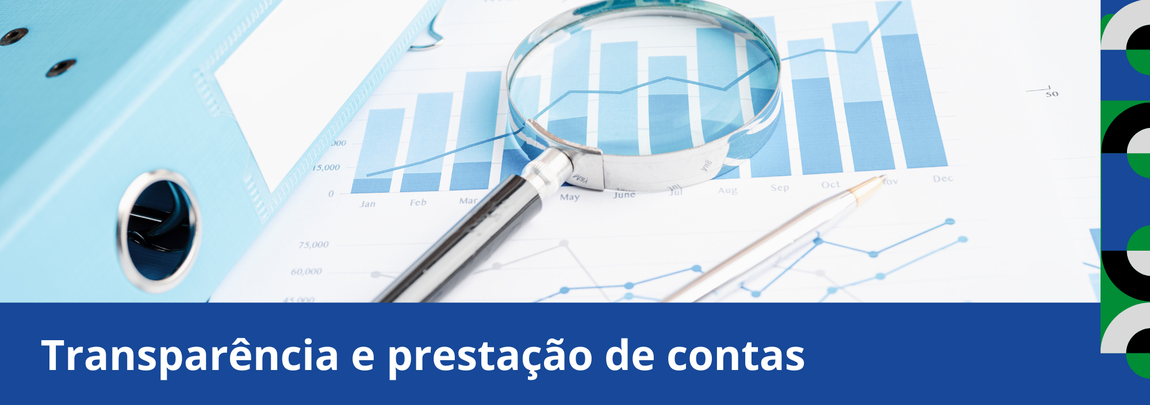 (Imagem de relatório com gráficos e uma lupa)