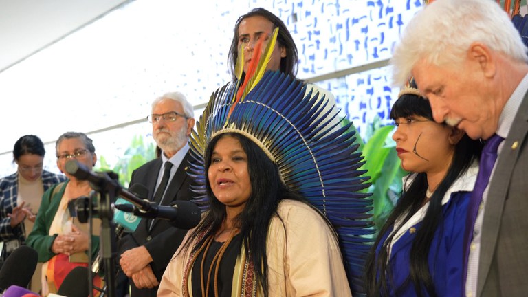 Pronunciamento da Ministra Sonia Guajajara dia 24 de maio de 2023