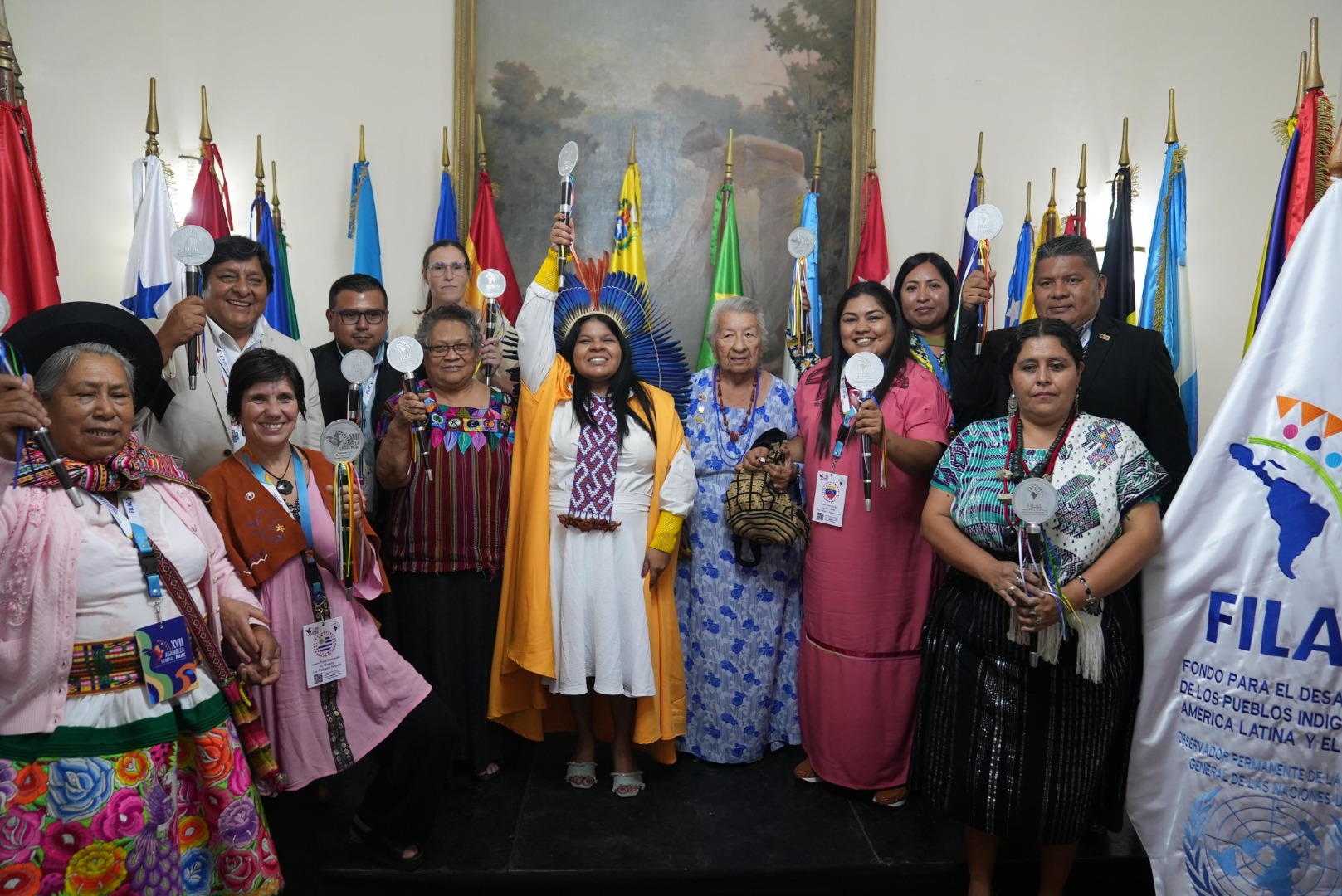 O Brasil assume pela 1ª vez a presidência do FILAC em 32 anos. Sonia Guajajara, Ministra dos Povos Indígenas, foi eleita presidenta na XVII Assembleia Geral em Caracas.