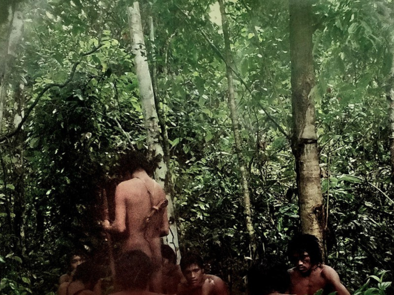 As imagens na TI Massaco foram capturadas em fevereiro de 2024 no momento em que os isolados retiravam machados e facões deixados pela equipe da Funai em janeiro de 2021 - Foto- CGIIRC,Funai.png