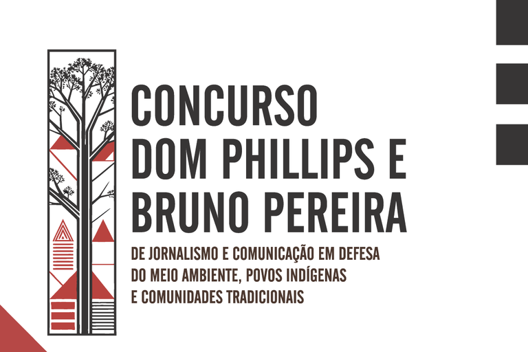 Arte gráfica anuncia concurso Dom Phillips e Bruno Pereira
