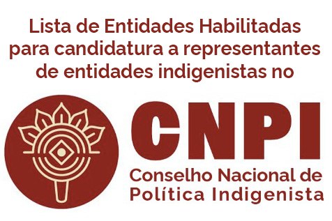 Lista das organizações habilitadas para o processo eleitoral