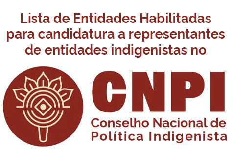 Lista das organizações habilitadas para o processo eleitoral