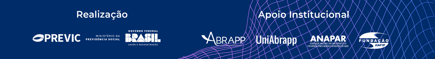 Banner com informações de realização e apoio institucional do Prêmio