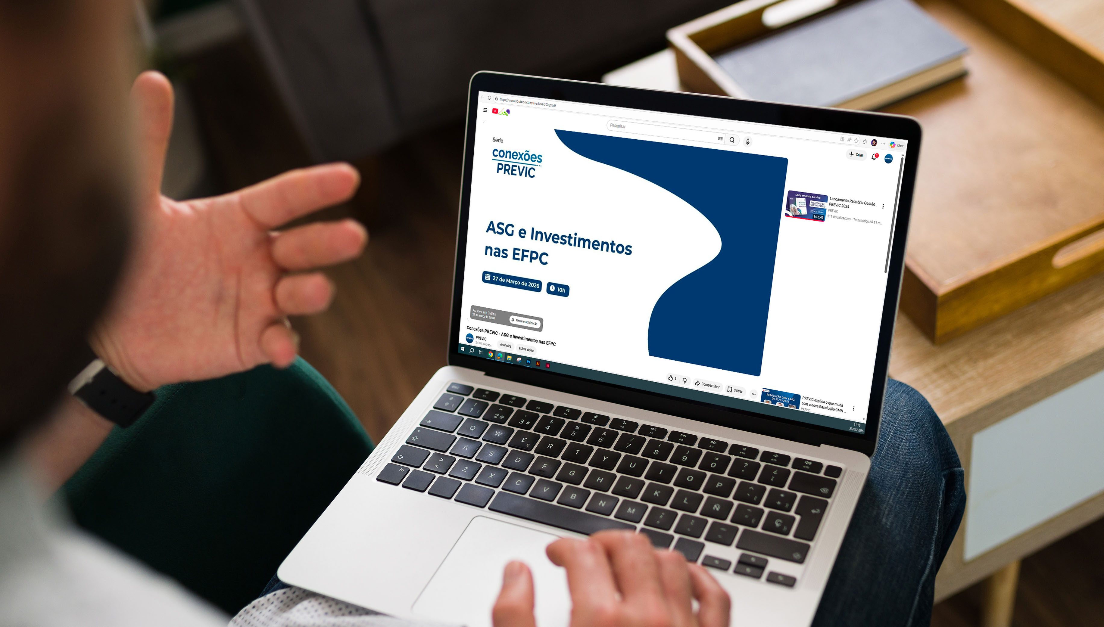 Seminário virtual e ao vivo será transmitido às 10h, pelo YouTube da PREVIC