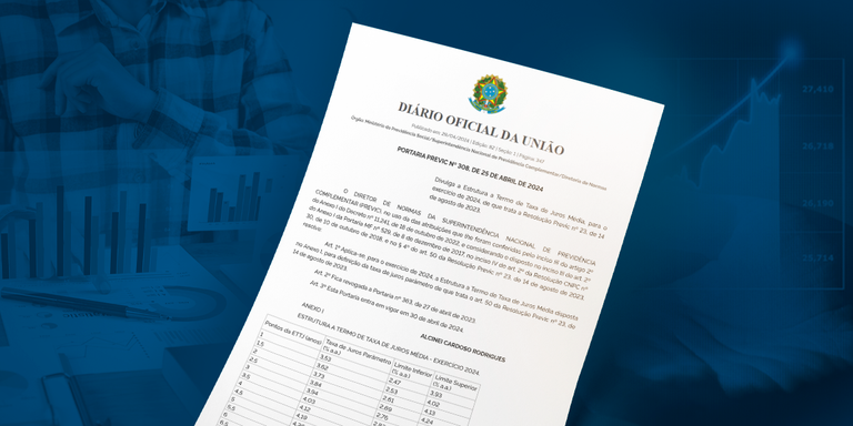 Portaria PREVIC publica taxa-parâmetro para 35 anos
