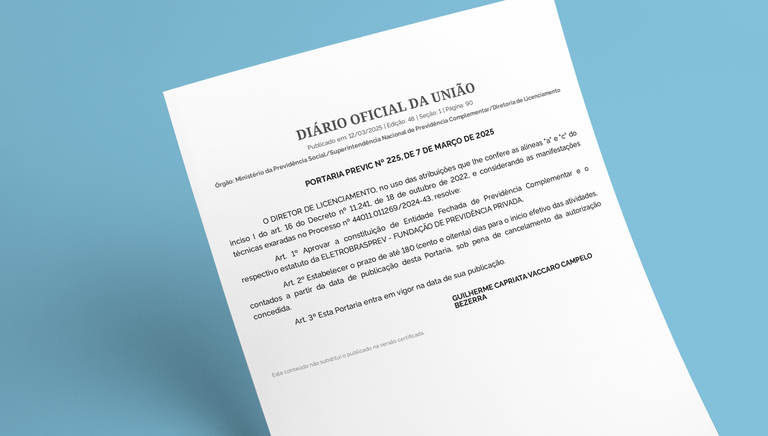 PREVIC autoriza criação da EletrobrasPrev