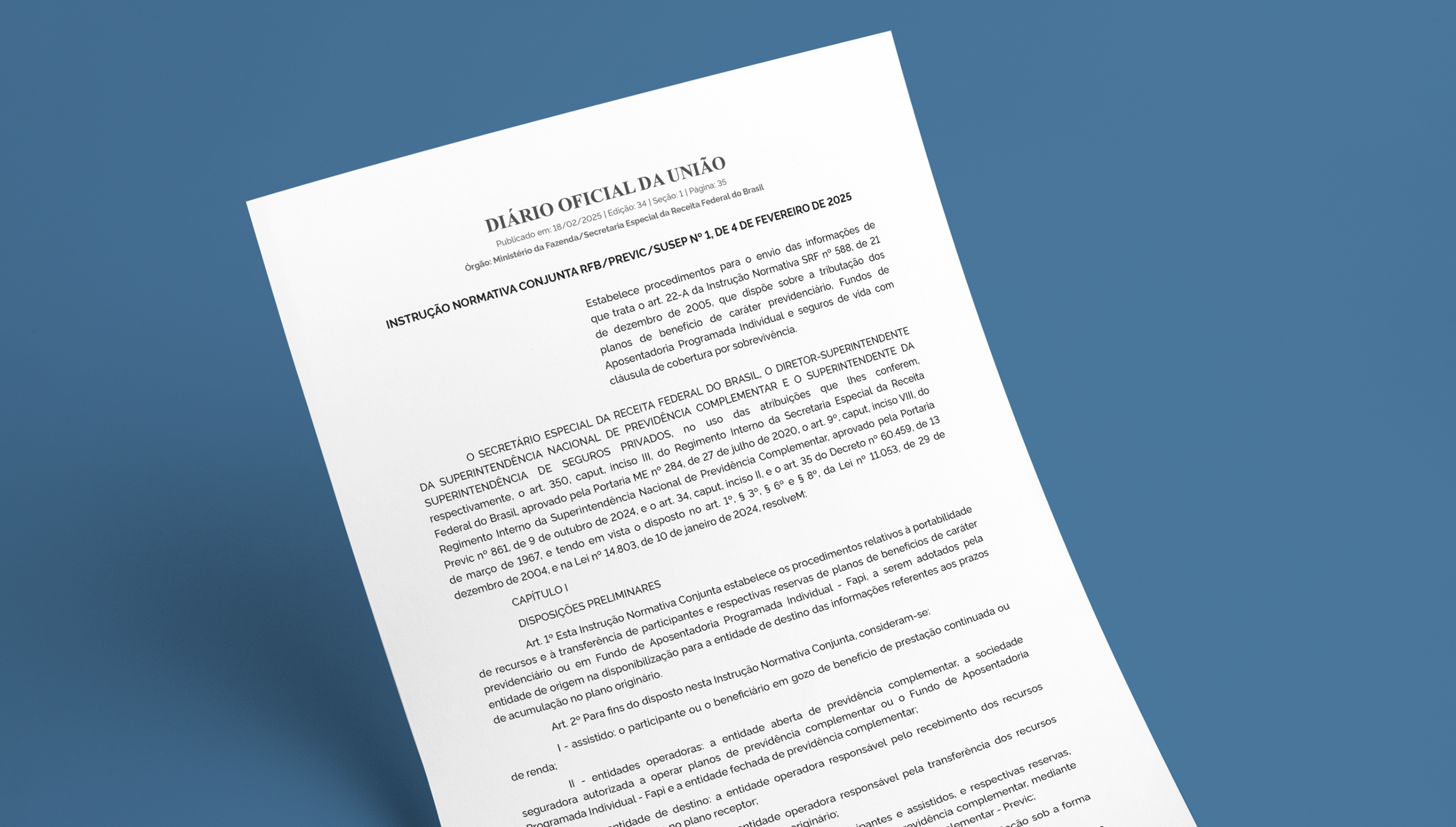Publicada IN que regulamenta envio de informações de portabilidade e de migração de planos previdenciários