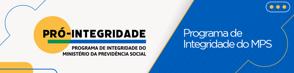 Logo - PRÓ-INTEGRIDADE - Programa de Integridade do Ministério da Previdência Social