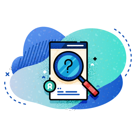 Banner - Página com uma interrogação