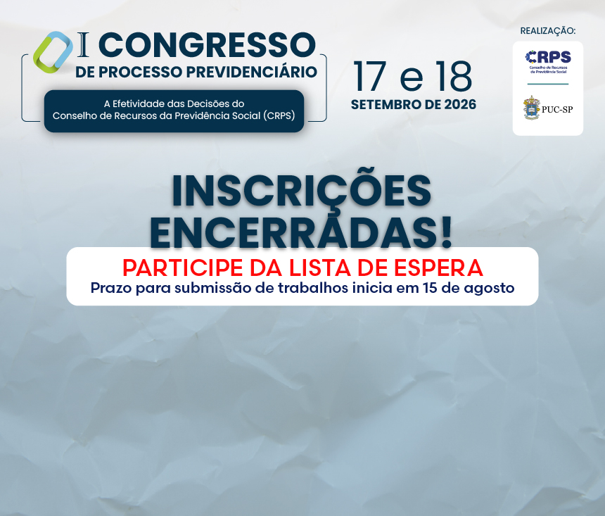 Não inscritos também podem enviar seus trabalhos.