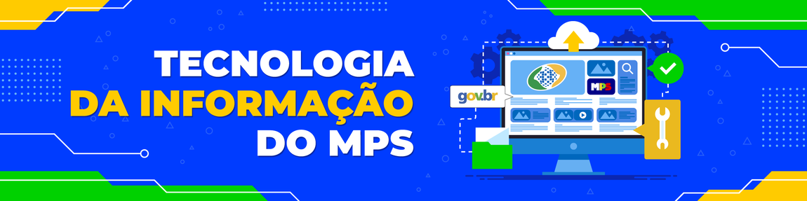 Banner com o texto "Tecnologia da Informação" e com elementos gráficos relacionados à área de Tecnologia da Informação.