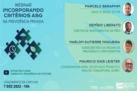 Webinar traz orientação sobre a adoção dos critérios ASG (Ambiental, Social e Governança)