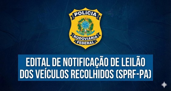 NOTIFICAR os proprietários, responsáveis, condutores, agentes financeiros, arrendatários e/ou entidades credoras, que os veículos constantes no anexo I deste Edital, no prazo de 30 (trinta) dias, deverão ser retirados dos pátios da PRF no Pará após a devida quitação dos débitos que lhes são vinculados, quais sejam: as despesas de remoção, diárias de estadia, regularização do veículo e de licenciamento, sob pena de ser incluído em procedimento de alienação por leilão, decorrido o prazo legal.