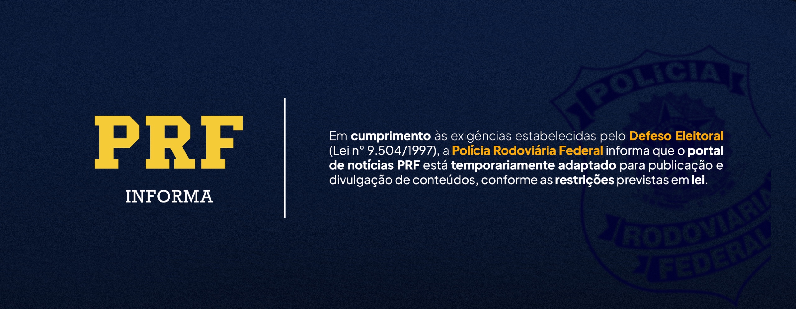 Imagem banner defeso eleitoral