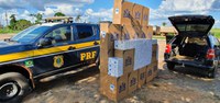 PRF faz apreensão de cigarros de origem estrangeira no interior do estado do Acre