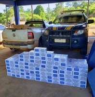 PRF apreende mais de 10 mil maços de cigarros na madrugada deste domingo (16) na BR-317