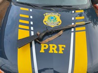 Carabina é apreendida pela PRF
