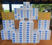 PRF apreende mais de 10.000 maços de cigarros contrabandeados em Senador Guiomard