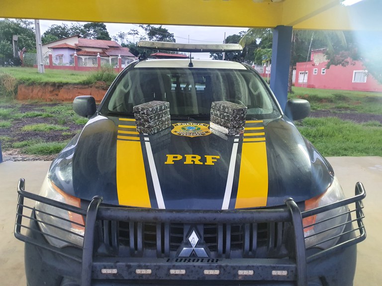 8,5 kg de cocaína são apreendidos pela PRF na manhã de hoje